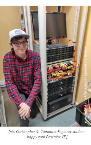 student christopher likes Proxmox VE by Hans Otto Lunde Egmont